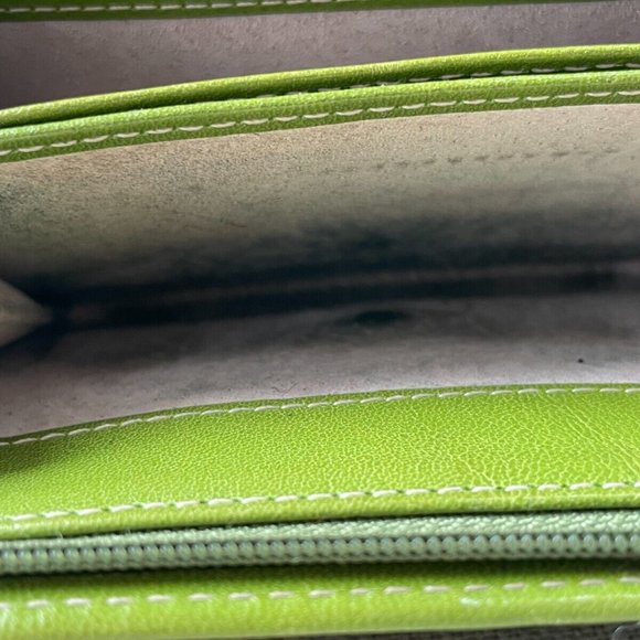 Kate Spade Women Wallet Pink/Green Leather Clutch Wrislet Card holder Purse - Picture 11 of 12